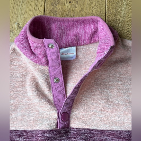 Hanna Andersson Heathered Colorblock Polarfleece Pullover size 8 - Picture 5 of 9